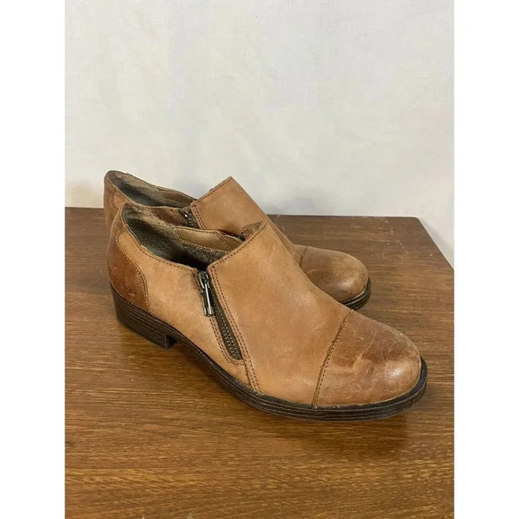 B.O.C. Brown Women's‎ Shoes  Loafers SlipOn Zipper 7M - Picture 1 of 11